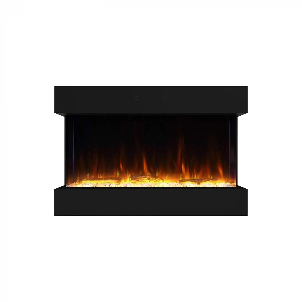 Scandiflames Electric Feroza Wall Mounted LED Electric Fireplace in 68H x 101.4W x 32D cm
