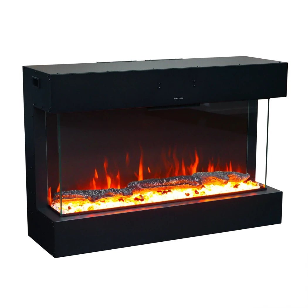 Scandiflames Electric Feroza Wall Mounted LED Electric Fireplace in 68H x 137W x 32D cm