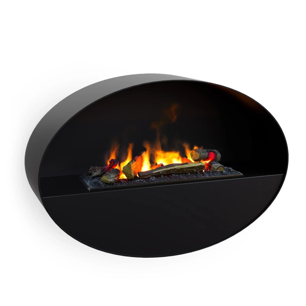Scandiflames Electric Kjos Wall Mounted Water Vapour Fireplace in 60H x 90L x 27W cm