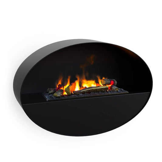 Scandiflames Electric Kjos Wall Mounted Water Vapour Fireplace in 60H x 90L x 27W cm