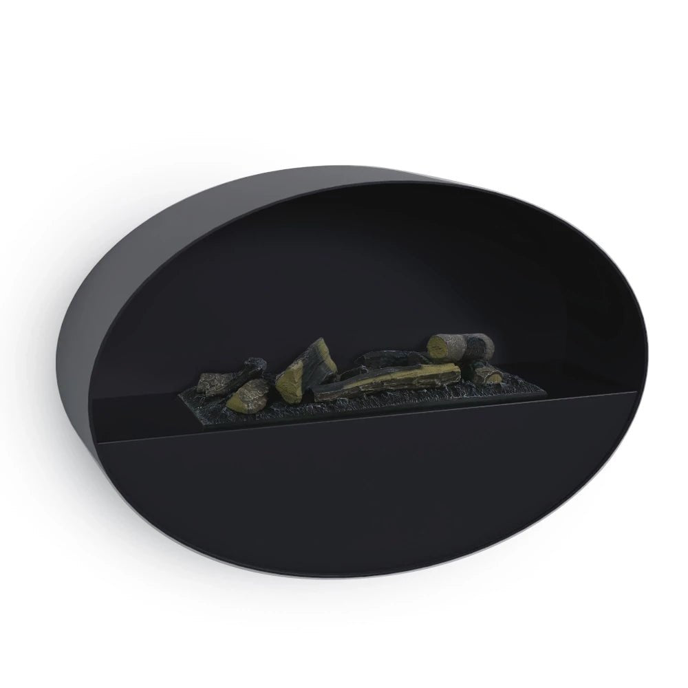 Scandiflames Electric Kjos Wall Mounted Water Vapour Fireplace in 60H x 90L x 27W cm