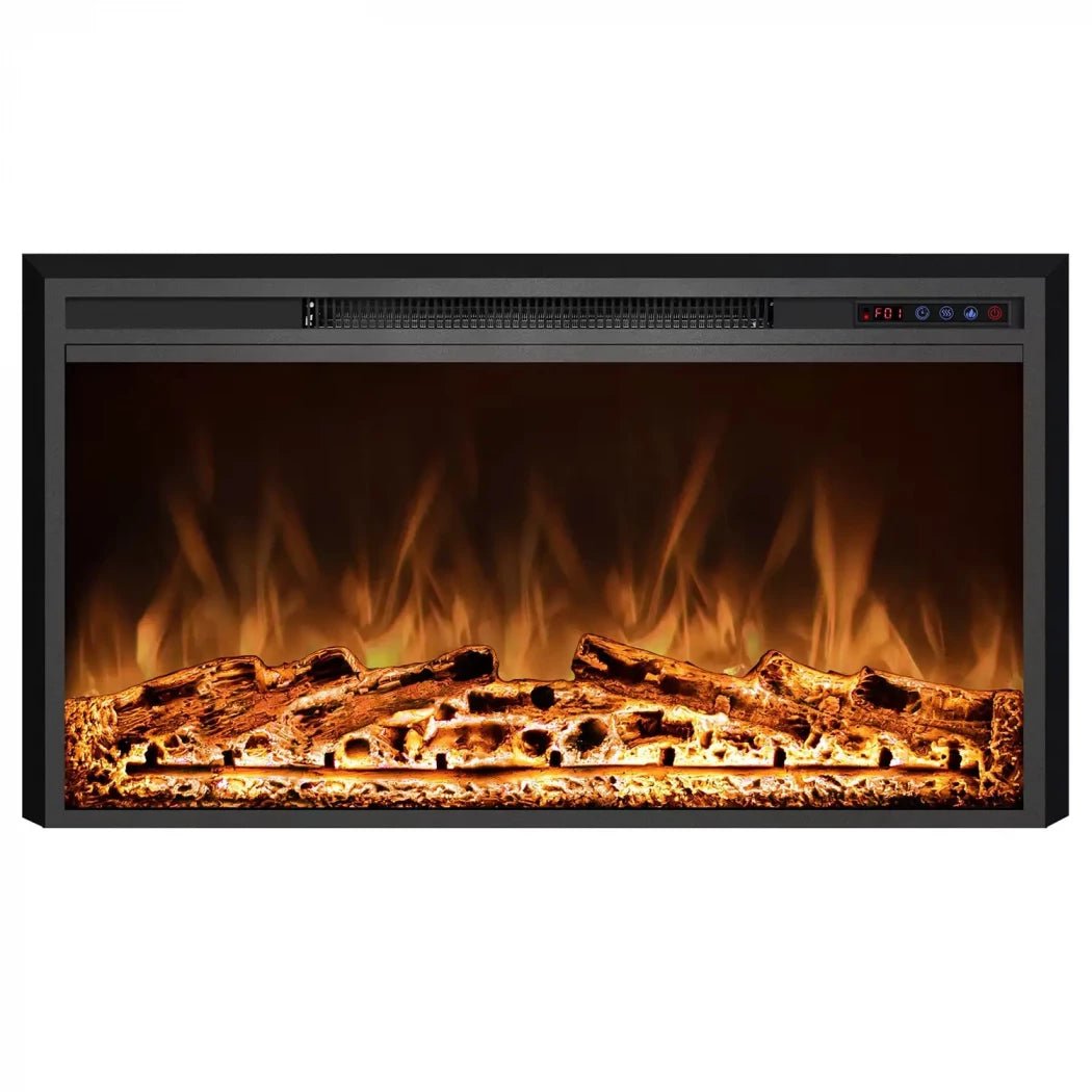 Scandiflames Electric Pyrope LED Fireplace Insert in 69.9H x 109.1W x 16.5D cm