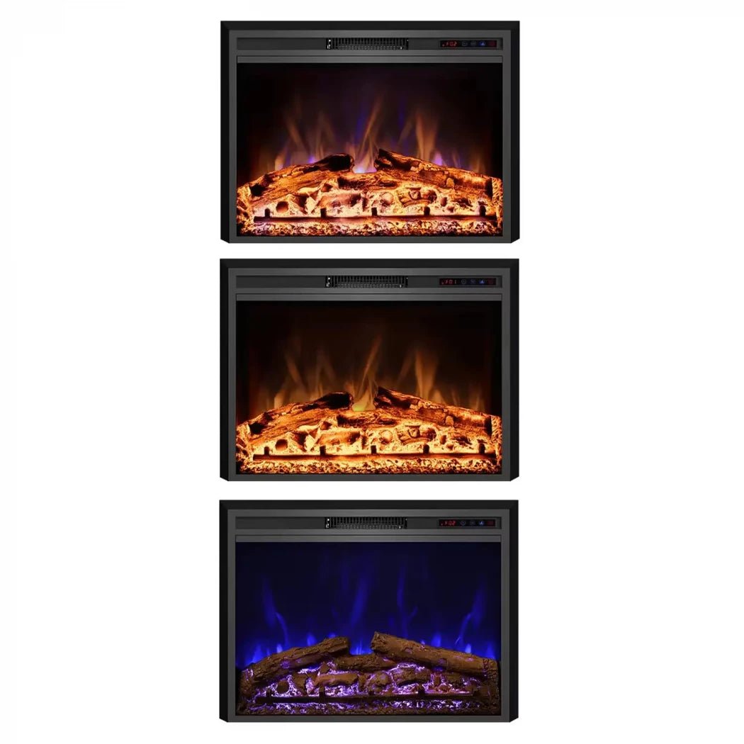 Scandiflames Electric Pyrope LED Fireplace Insert in 69.9H x 109.1W x 16.5D cm