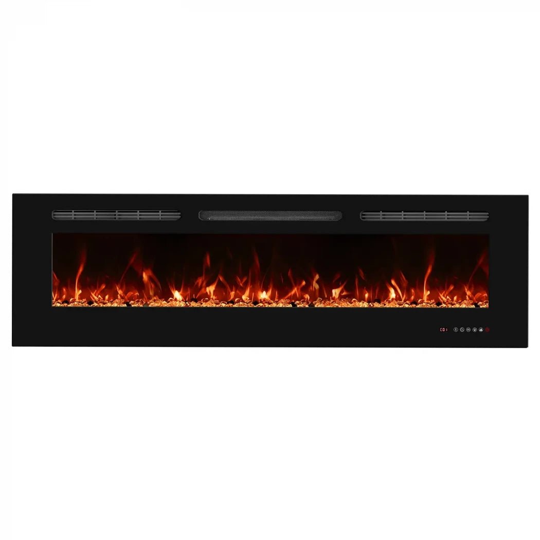 Scandiflames Electric Titanite Built In LED Fireplace Insert in 45H x 152.4L x 15W cm