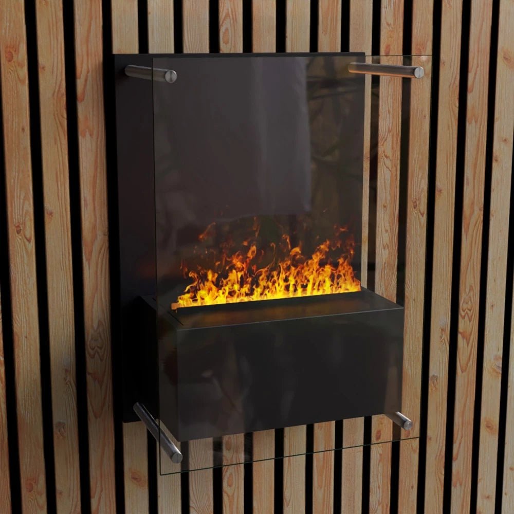 Scandiflames Electric Yosemite Wall Mounted Water Vapour Fireplace in 70H x 50L x 29W cm