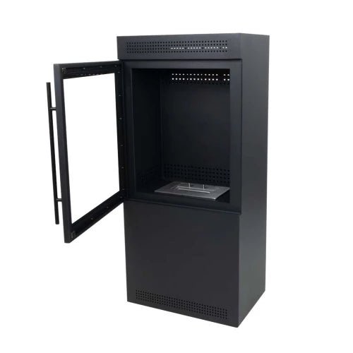 ScandiFlames Jackson Freestanding Bioethanol Fireplace in 104H x 50W x 30D cm