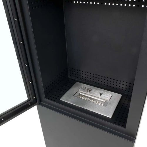 ScandiFlames Jackson Freestanding Bioethanol Fireplace in 104H x 50W x 30D cm