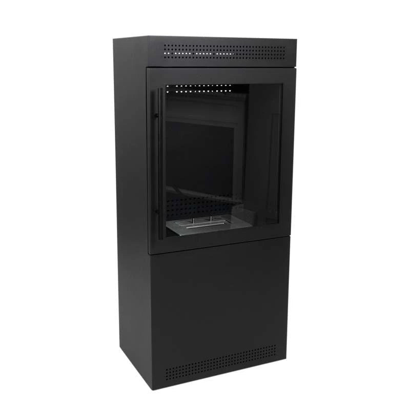 ScandiFlames Jackson Freestanding Bioethanol Fireplace in 104H x 50W x 30D cm