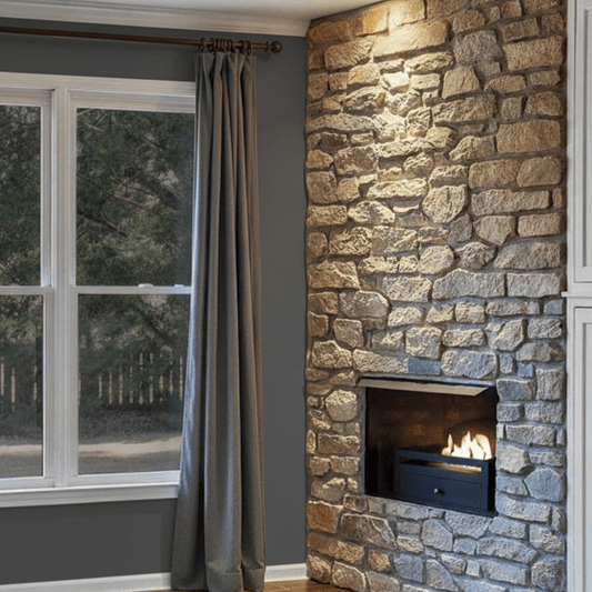 ScandiFlames Kingston Freestanding Insert in 29H x 46W x 32D cm