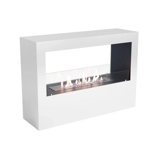 ScandiFlames Lansing L Bioethanol Freestanding Fireplace in 70H x 100W x 30D cm