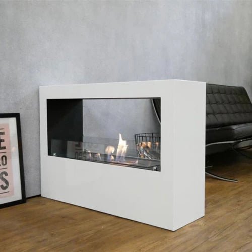 ScandiFlames Lansing L Bioethanol Freestanding Fireplace in 70H x 100W x 30D cm