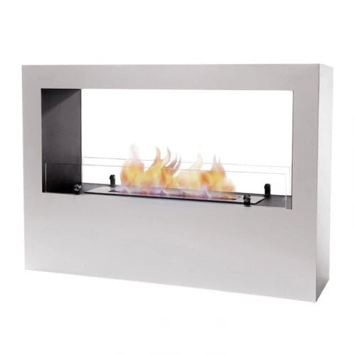 ScandiFlames Lansing L Bioethanol Freestanding Fireplace in 70H x 100W x 30D cm