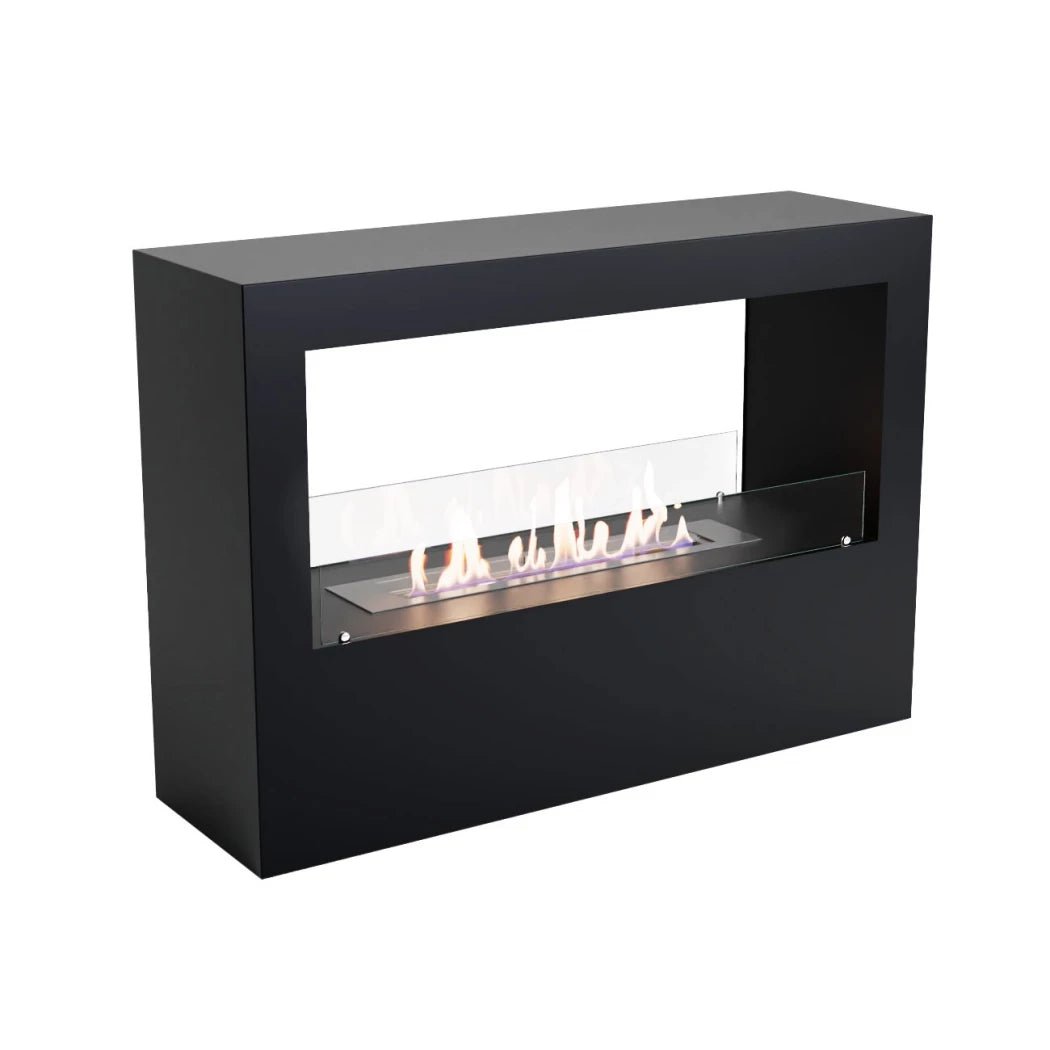 ScandiFlames Lansing L Bioethanol Freestanding Fireplace in 70H x 100W x 30D cm