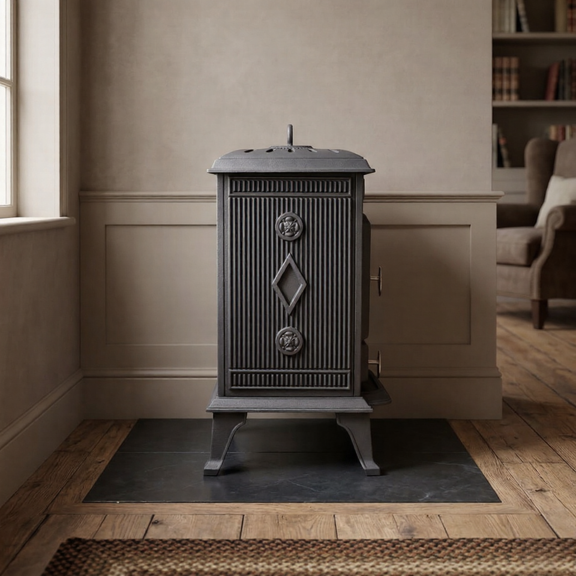 ScandiFlames Molde Cast Iron Freestanding Bioethanol Fireplace