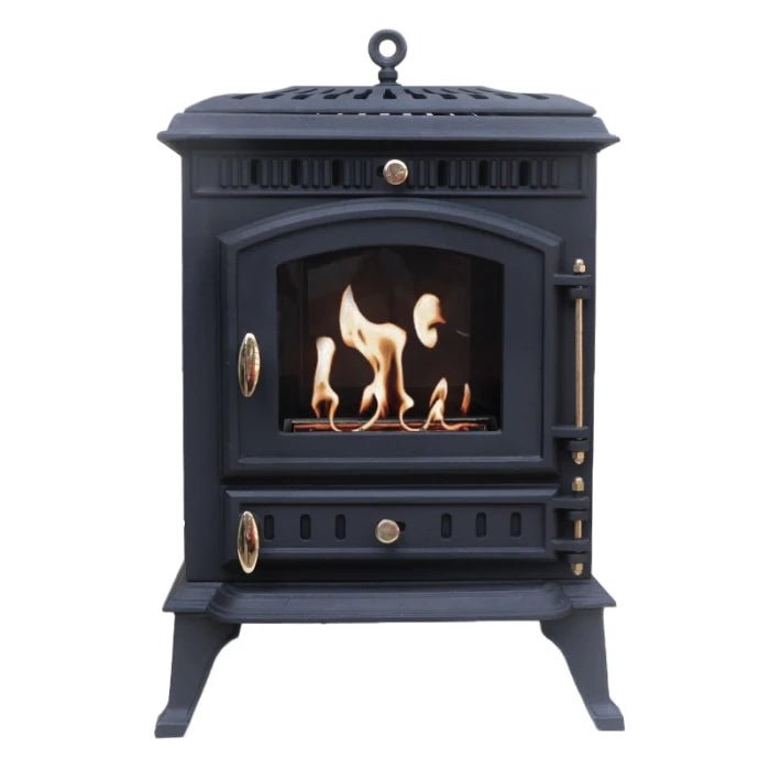 ScandiFlames Molde Cast Iron Freestanding Bioethanol Fireplace in 69.5H x 47W x 39D cm