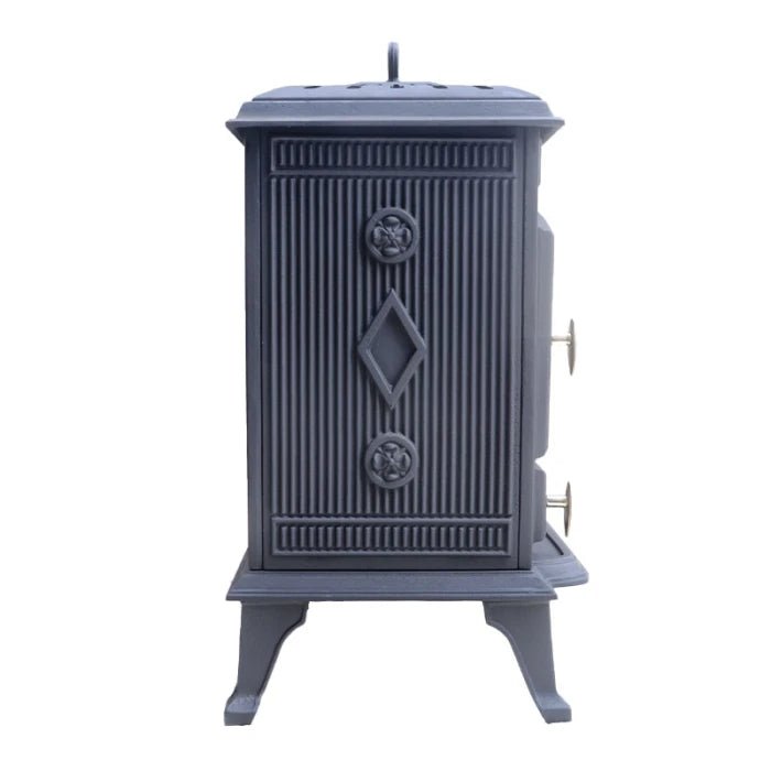 ScandiFlames Molde Cast Iron Freestanding Bioethanol Fireplace in 69.5H x 47W x 39D cm