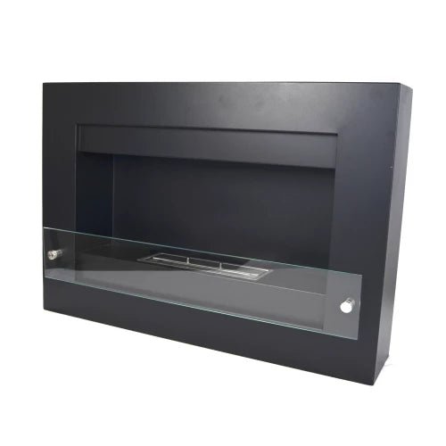 ScandiFlames Nebraska Bioethanol Wall Mounted Fireplace in 54H x 78W x 16.5D cm
