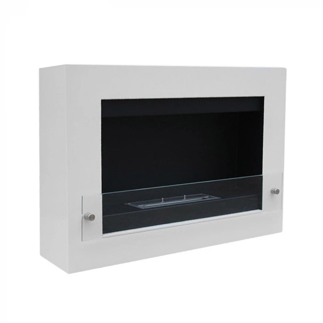 ScandiFlames Nebraska Bioethanol Wall Mounted Fireplace in 54H x 78W x 16.5D cm