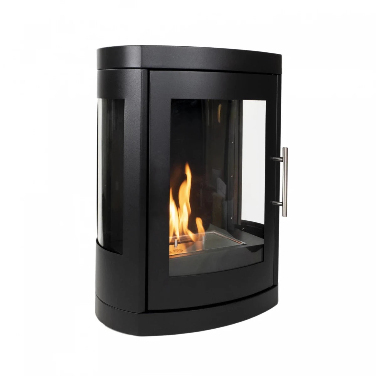 ScandiFlames Oregon Bioethanol Wall - Mounted Fireplace in 63H x 48W x 28.6D cm