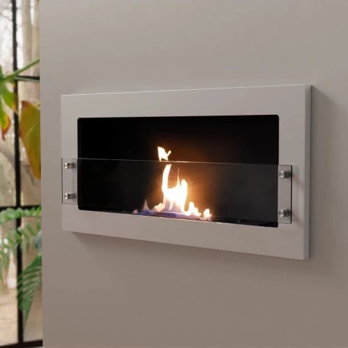 ScandiFlames Texas Bioethanol Wall - Mounted Fireplace in 45H x 90W x 12.1D cm