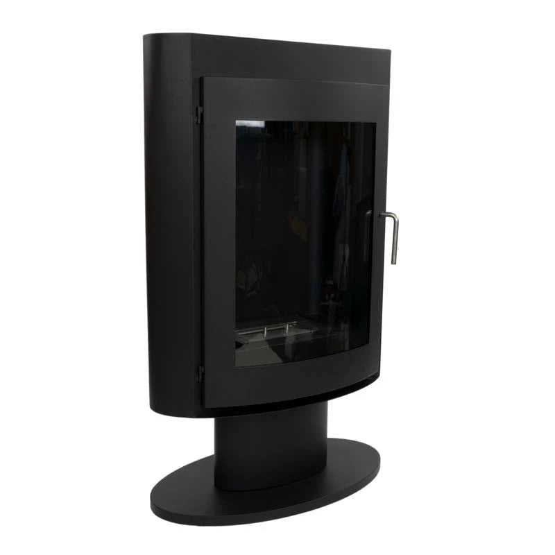 ScandiFlames Trenton Freestanding Bioethanol Fireplace in 98H x 60W x 30D cm
