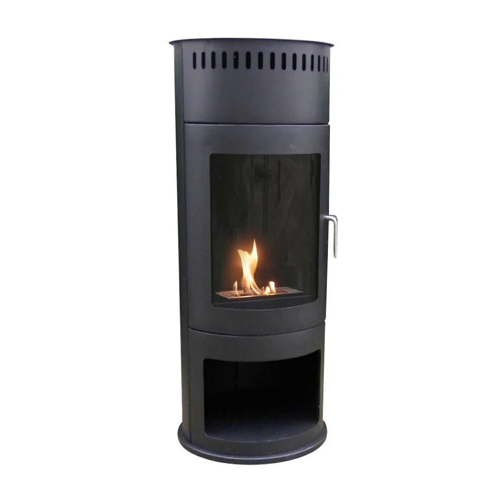 ScandiFlames Washington Freestanding Bioethanol Fireplace in Black