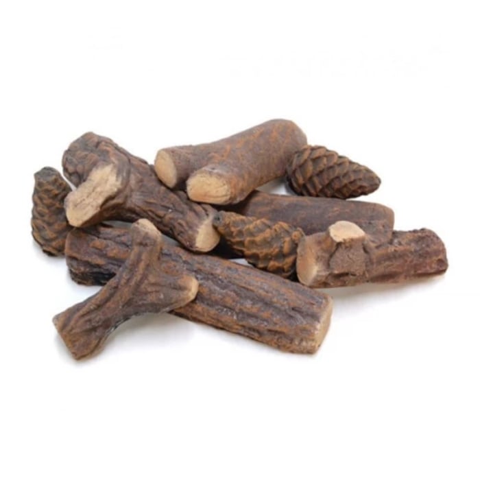 9 Decorative Ceramic Logs For Bioethanol Fireplace