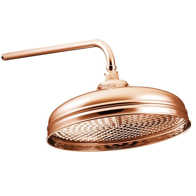 Hurlingham Shower Rose - Ice Cold Spice | 12" Copper