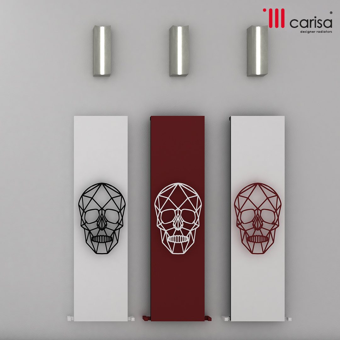 Carisa Skully Vertical Designer Modern Art Radiator