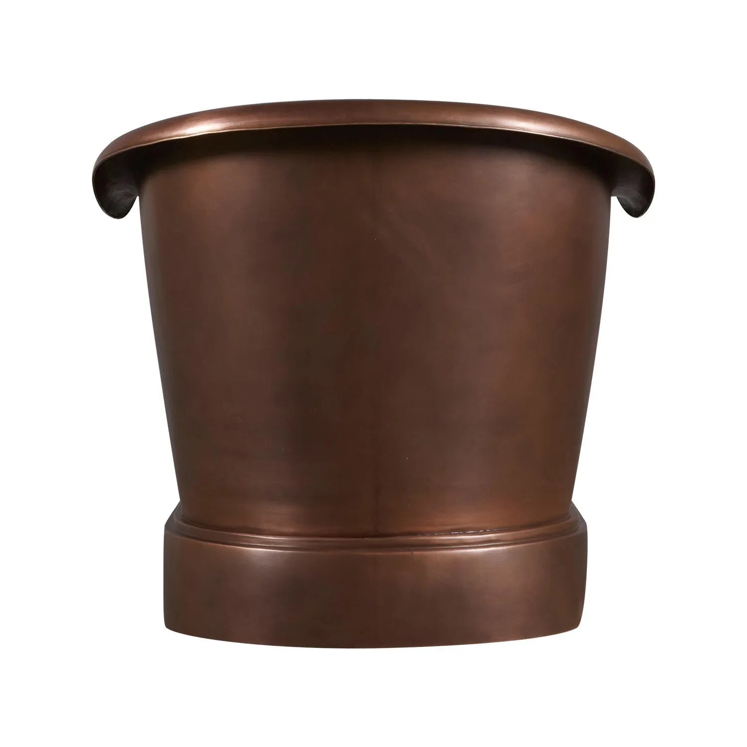 Coppersmith Creations Copper Freestanding Bath Tub Antique Finish Double Slipper