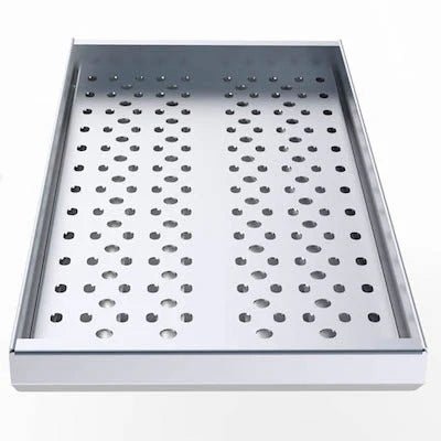 Sunstone Outdoor Kitchens 3 - in - 1 Charcoal, Wood Burning and Smoking Tray in Light Brushed Stainless Steel