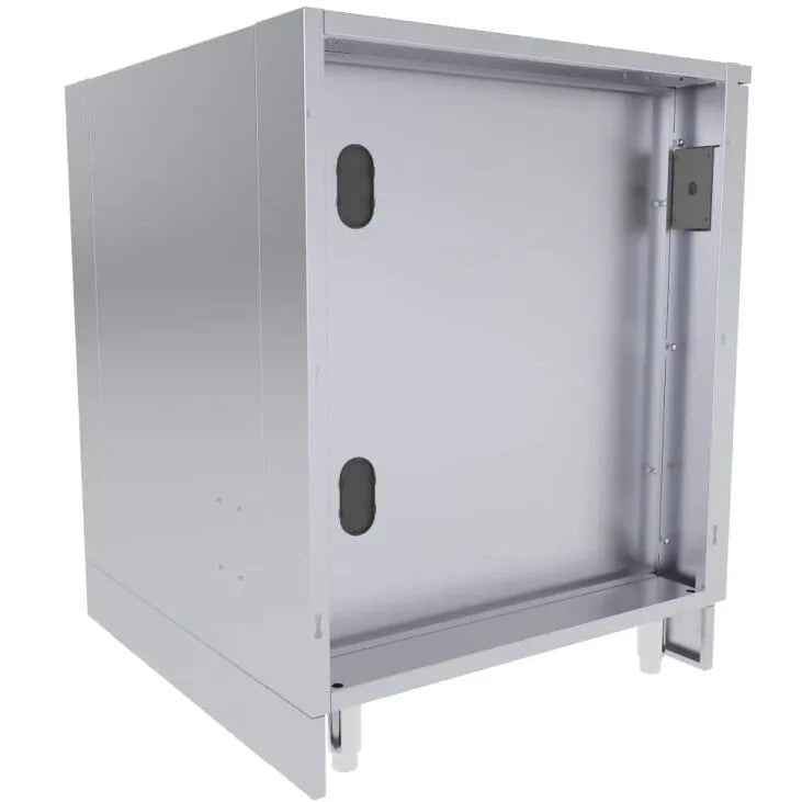 Sunstone Outdoor Kitchens 30" Fridge Cabinet in Light Brushed Stainless Steel