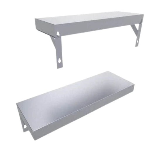 Sunstone Outdoor Kitchens Cabinet Parts – Shelf for Island Face Wall in Light Brushed Stainless Steel