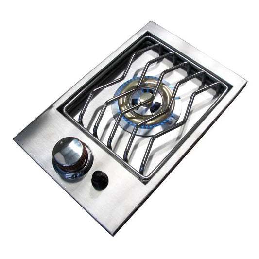 Sunstone Outdoor Kitchens Single Side Burner - outdoor grill - Ice Cold Spice | Light Brushed Stainless Steel