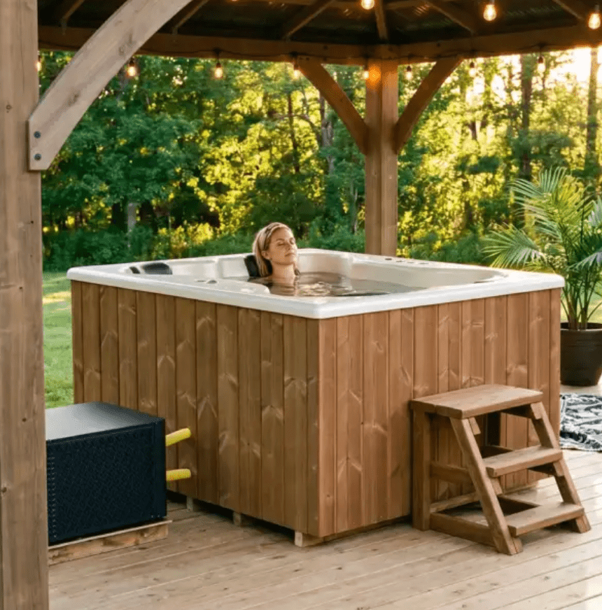 Tetra Cube Fibreglass Hot Tub (4 Person) in