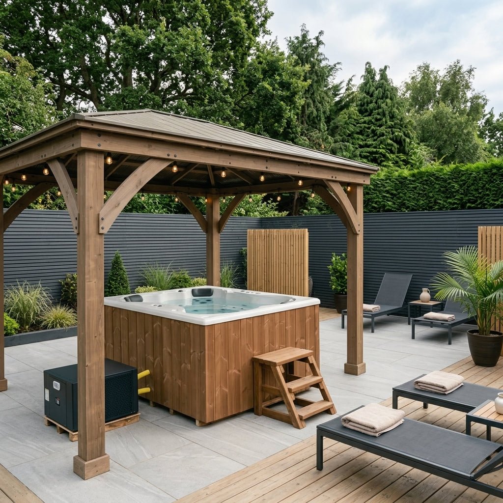 Tetra Cube Fibreglass Hot Tub (4 Person) in