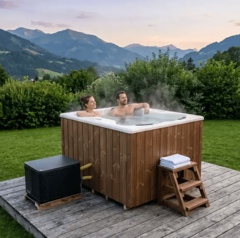 Tetra Cube Fibreglass Hot Tub (4 Person) in