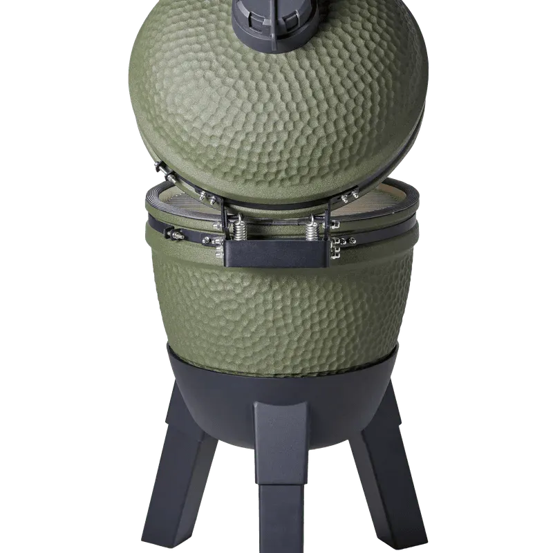 Moddern Kamado with Aluminum Base and Legs - outdoor grill - Ice Cold Spice | Olive Green and Black (Base & Legs)