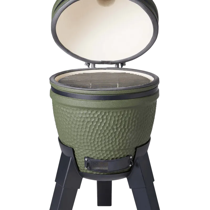 Moddern Kamado with Aluminum Base and Legs - outdoor grill - Ice Cold Spice | Olive Green and Black (Base & Legs)