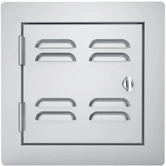Sunstone Outdoor Kitchens Utility Access Vented Door 12"x12" - outdoor grill - Ice Cold Spice | Light Brushed Stainless Steel