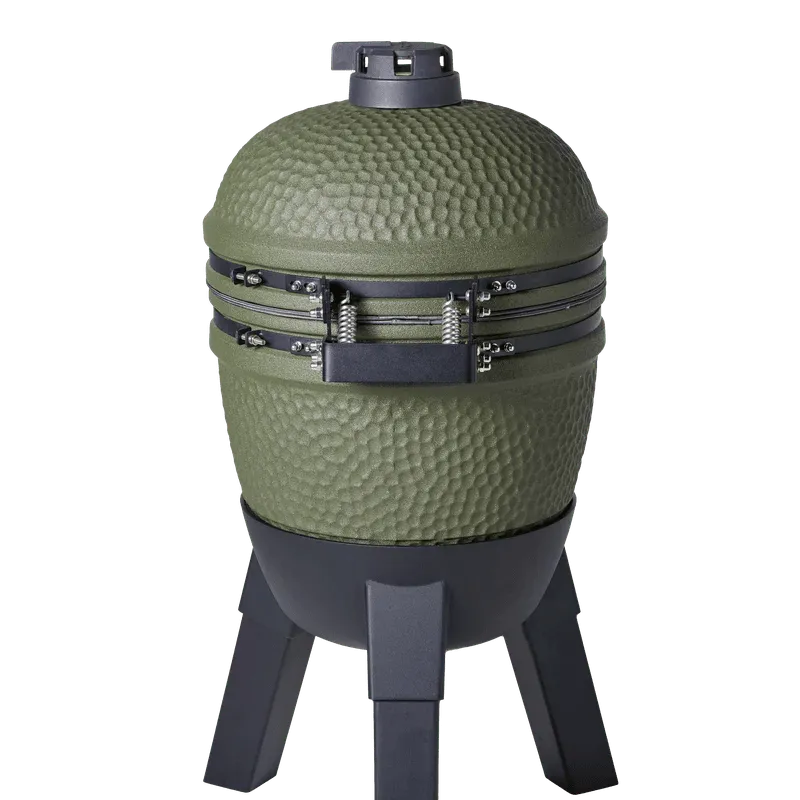 Moddern Kamado with Aluminum Base and Legs - outdoor grill - Ice Cold Spice | Olive Green and Black (Base & Legs)