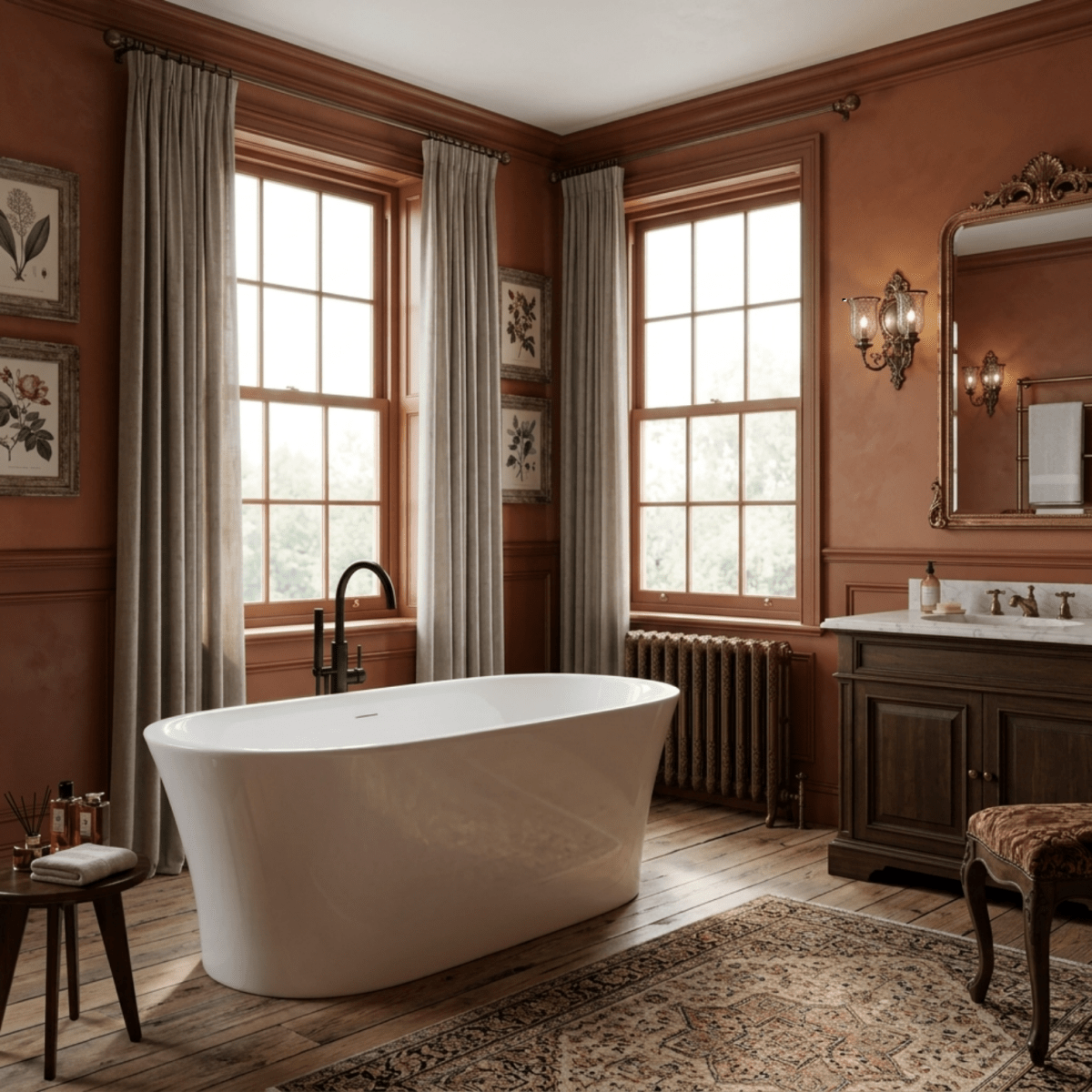 Vincent Alexander Aydon Freestanding Bathtub in Gloss White