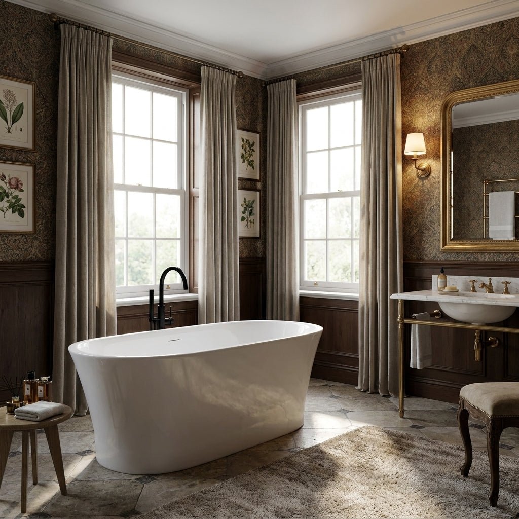Vincent Alexander Aydon Freestanding Bathtub in Gloss White