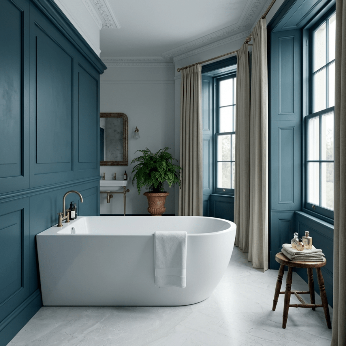 Vincent Alexander Belgravia Single Ended Oval Back To Wall Freestanding Bathtub in Gloss White