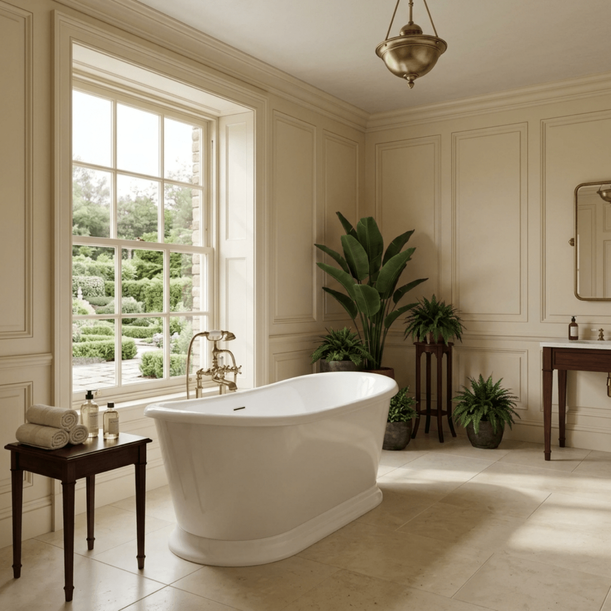 Vincent Alexander Harbour Double Ended Oval Freestanding Bathtub in Gloss White