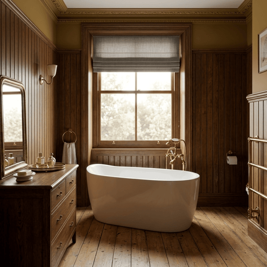 Vincent Alexander Littleton Double Ended Oval Freestanding Bathtub in Gloss White