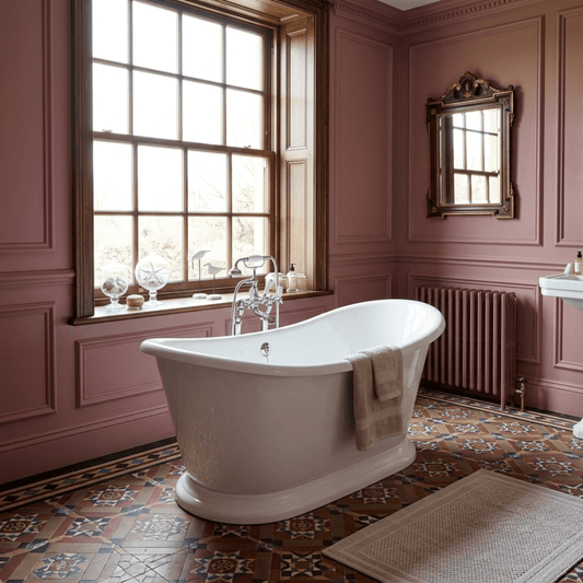 Vincent Alexander Tynemouth Single Ended Oval Freestanding Bathtub in Gloss White