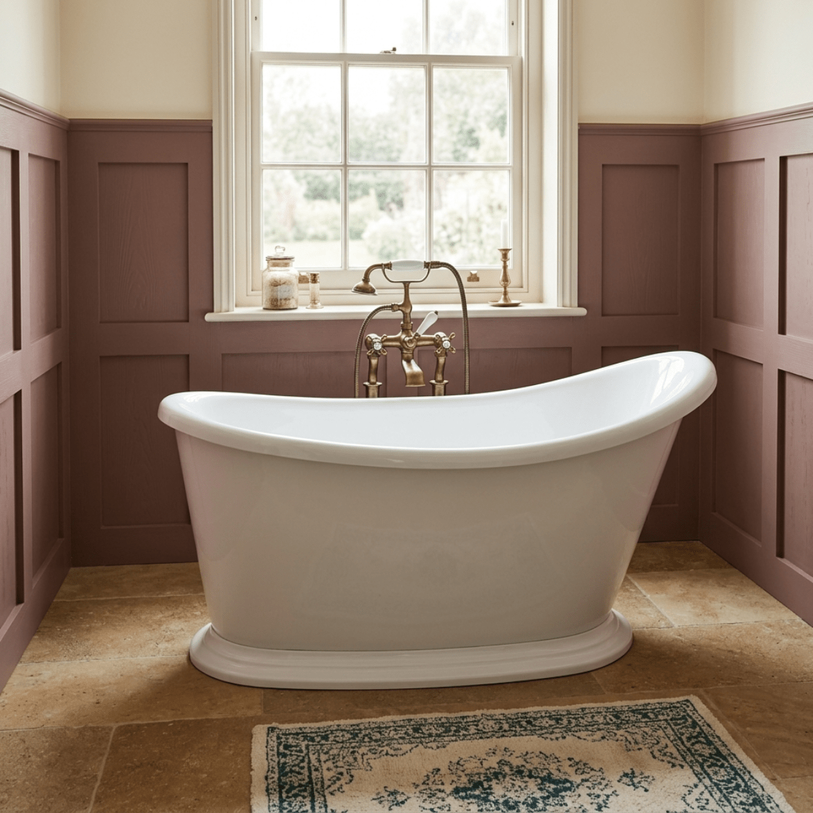 Vincent Alexander Tynemouth Single Ended Oval Freestanding Bathtub in Gloss White