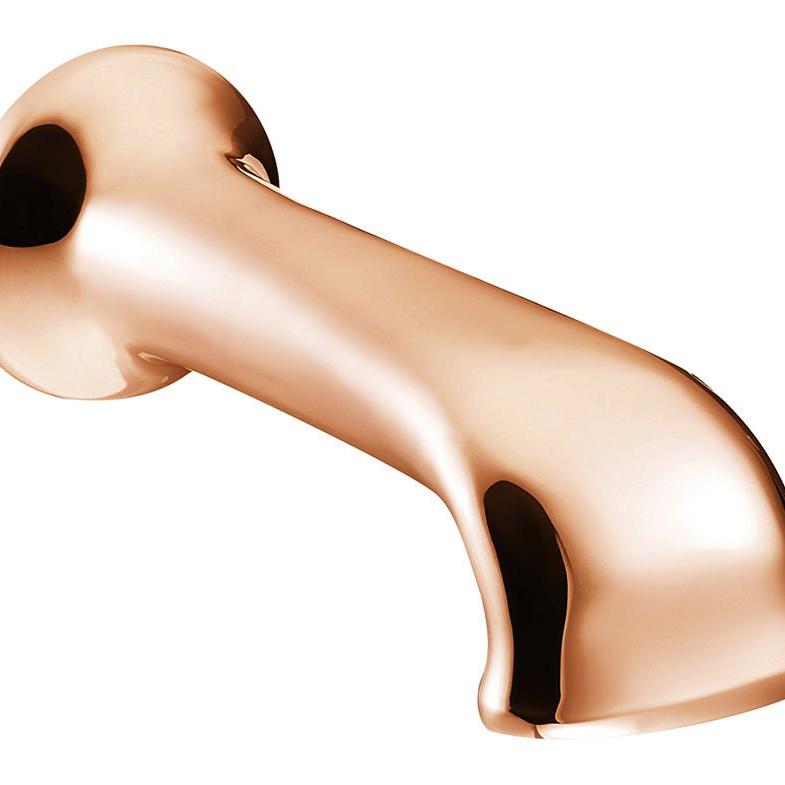 Hurlingham Wall Mounted Bath Spout Taps - Ice Cold Spice | Copper H65 x W65 x D177