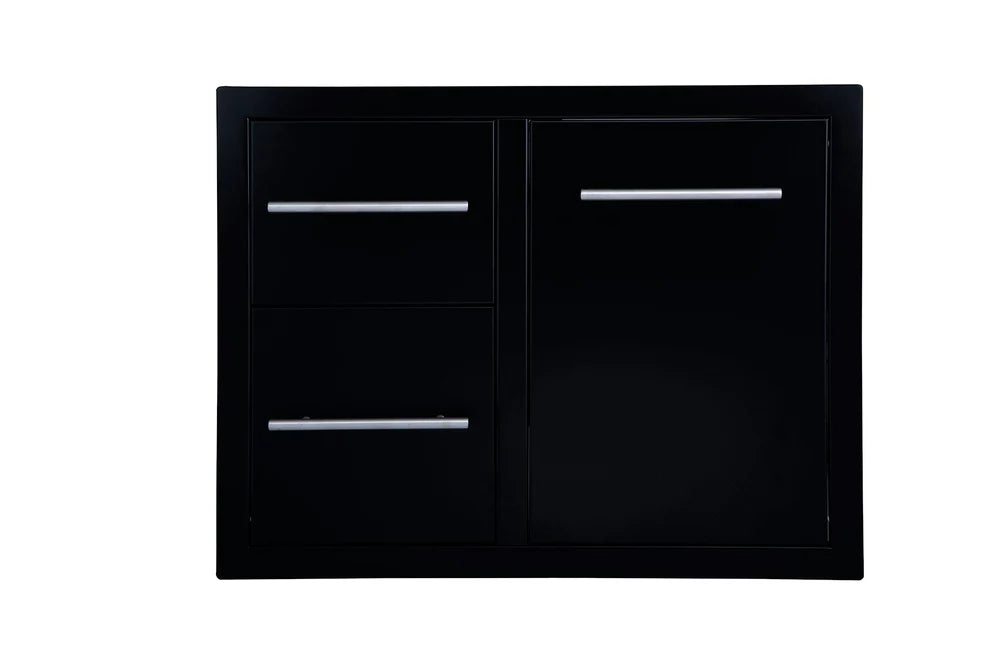 Sunstone Outdoor Kitchens Double Drawer and Trash Tray Combo with Plastic Bin